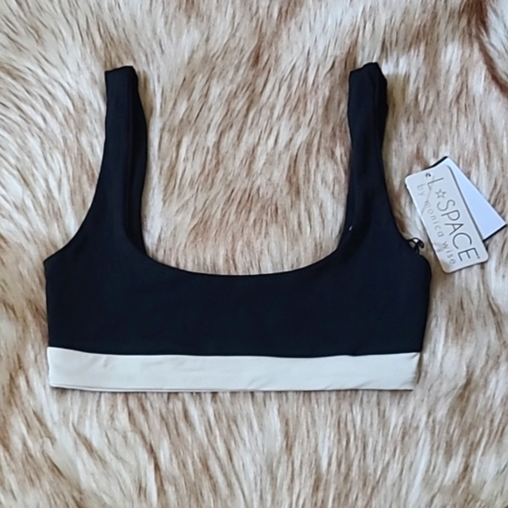 NWT L*Space Colorblock Miller Bikini Top size XS